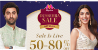 Myntra Dussehra Sale - Up to 80% Off + Bank offers (20-25 Oct)