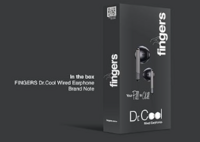 LOOT apply Coupon FINGERS Dr. Cool Wired Earphones (Ear-Shaped Dual Tone Earbuds | Golden L Pin Connector)