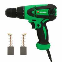 Suzec VI Power 350W 220V, 50Hz 10 mm Screw Driver Drill with LED (VP 1003D, Green)