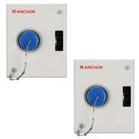 Anchor by Panasonic 36187 Sheet Metal TP 30 Ampere AC Box, (Pack of 2)