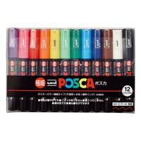 Uni Paint Marker Pen - Set of 12 (PC-1M12C)