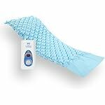 BPL Medical Technologies Polyester Air Mattress Therapy For Bed Sores Anti-Decubitus Bubble Mattress Anti-Bedsore Air Mattress With Compressor Inflatable Air Bed, King, Blue