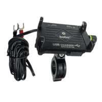 bobo BM2 Claw Bike Mount for Mobile (2.5A USB Charger, Black)