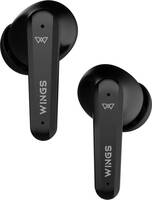 Wings Phantom 380 ANC, Quad ENC Mic & Sync Appt Support Wireless Earbuds Bluetooth Headset  (Black, In the Ear)