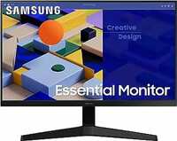 Samsung 24-inch (60.46cm) FHD Flat 1,920 x 1,080 Monitor, IPS, 75 Hz, Bezel Less Design, AMD FreeSync, Flicker Free, HDMI, D-sub, (LS24C310EAWXXL, Black)