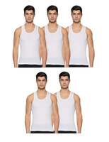 Rupa Frontline Men's Solid Vest (Pack of 5) 