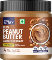 Saffola Fittify Tasty Peanut Butter Dark Chocolaty Super Creamy 340 g