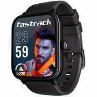 Fastrack New Limitless Glide Advanced UltraVU HD Display|BT Calling|ATS Chipset|100+ Sports Modes & Watchfaces|Calculator|Voice Assistant|in-Built Games|24 * 7 Health Suite|IP68 Smartwatch(Black)