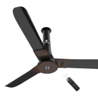 Lowest - Atomberg Studio+ 120cm Sweep 3 Blade Ceiling Fan (5 Star BEE Rated With Remote Control, Earth Brown)