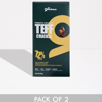 Lil Goodness Teff Crackle Dark Chocolate (72% Cocoa) - Pack of 2 x90 gm Each