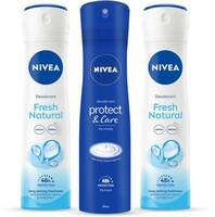 NIVEA Fresh Natural Deodorant Spray - For Women  (450 ml, Pack of 3)