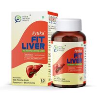 FYTIKA Fit Liver For Healthy & Strong Liver - Enriched with Milk thistle 200mg, Kutki 50mg, Punarnva 25mg, Bhumi Amla 25mg & Probiotics | 60 TabletsFYTIKA Fit Liver For Healthy & Strong Liver - Enriched with Milk thist