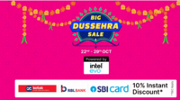 Big Dussehra sale 10% Instant Discount with SBI /RBL/Kotak  Credit Card & Credit EMI Transactions on select products on Flipkart