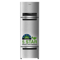 Lowest - Whirlpool FP 343D Protton Roy 330 Litres Frost Free Triple Door Refrigerator with 6th Sense ActiveFresh Technology (20817, Alpha Steel)