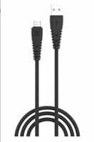 Portronics Konnect Core Type C Cable Tangle-Free with 3A Rapid Charging & 480mbps Data Transmission, 1 Meter Length(Black) 