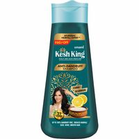 Kesh King Ayurvedic Anti-Dandruff Shampoo Up To 100% Dandruff Free, Reduces Hair Fall, 21 Natural Ingredients With The Goodness Of Curd, Lemon And Neem For Unisex, 340Ml