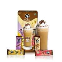 Bevzilla Premium Glass & 24 Flavoured Coffee Sachets Box |Makes 24 Cups Of Coffee