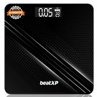 beatXP Gravity Digital Weight Machine For Body Weight with Thick Tempered Glass, Best Bathroom Weighing Scale with LCD Display - 2 Year Warranty