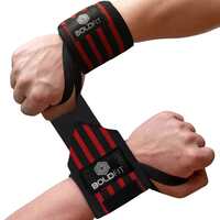 Boldfit Wrist Supporter for Gym Wrist Band for Men Gym & Women with Thumb Loop Straps - Wrist Wrap Gym Accessories for Men Hand Grip & Wrist Support Sports Straps for Gym, Weightlifting