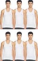 LUX VENUS Men's Cotton Vest (Pack of 6) 95CM
