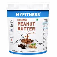 MYFITNESS Chocolate Peanut Butter Smooth 1250g | 22g Protein | Tasty & Healthy Nut Butter Spread |Vegan| Dark Chocolate | Cholesterol Free, Gluten Free| Smooth Peanut Butter | Zero Trans Fat [Apply Coupon]