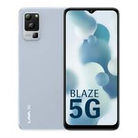  Apply ₹400 coupon Lava Blaze 5G (Glass Blue, 4GB RAM, UFS 2.2 128GB Storage) | 5G Ready | 50MP AI Triple Camera | Upto 7GB Expandable RAM | Charger Included | Clean Android (No Bloatware)