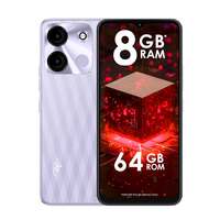 Itel A60s (4GB RAM + 64GB ROM, Up to 8GB RAM with Memory Fusion | 8MP AI Rear Camera | 5000mAh Battery with 10W Charging | Faceunlock & Fingerprint - Moonlit Violet