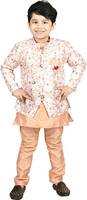 new gen  Boys Festive & Party, Wedding Kurta, Waistcoat and Pyjama Set  (Multicolor Pack of 1)