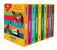 AWEJOY My First Knowledge Library Box set of 10 Board Books for Kids, Preschool Kids Books Children growth and development book Board book – 1 January 2023