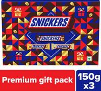 SNICKERS Premium Rakhi Gift Pack of Assorted Chocolate Bars  (3 x 150 g)