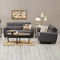 Home Centre Emily 5 Seater Fabric Sectional Sofa Set (Brown)