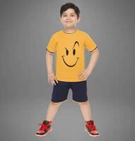 SARUZA FASHION  Baby Boys Casual T-shirt Shorts  (Multicolor) 11-12 Years 