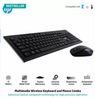 (Lowest Price) HP wireless keyboard & mouse combo Wireless Laptop Keyboard  (Black)