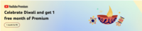 1 Month Free Youtube premium to celebrate Diwali 2023