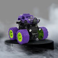 4WD 360 Degree Mini Monster Trucks Friction Powered Cars for Kids Big Rubber Tires Baby Boys Super Cars Blaze Truck for Kids Gifts Toys ((Multicolor, Pack of: 1)
