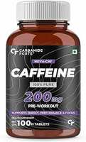 Carbamide Forte Caffeine 200mg Tablets for Men & Women |Pre-Workout Supplement - 100 Veg Tablets