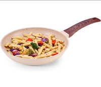 [150 coupon] WONDERCHEF Duralife Die-cast 24 cm Fry Pan | 5 Layer Healthy Duramax Non-Stick Coating | Soft Touch Handle | Pure Grade Aluminium | PFOA Free | 1.7 litres | 2 Year Warranty Ivory