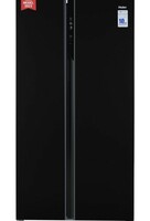 Haier 602 L Double Door Side By Side Refrigerators, Expert Inverter Technology (HRS-682KS, Black Steel,Magic Convertible, Made In India, Gross Volume-630L)