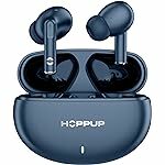 HOPPUP AirDoze Fusion Earbuds with 13MM Drivers, 40H Playtime, Rage Mode,ENC & Type-C Bluetooth Headset (Blue, True Wireless)
