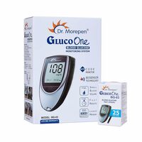 DR. MOREPEN GlucoOne Blood Glucose Monitor Model BG 03 with 25 Strips