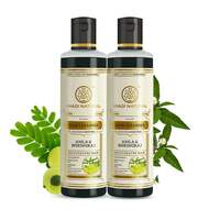 Khadi Natural Amla & Bhringraj Hair Shampoo | Anti-Dandruff Shampoo Pack of 2 (210ml *2) (420ml)