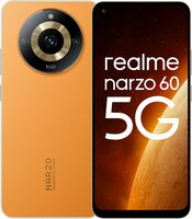 Realme Narzo 60 5G (Mars Orange,8GB+128GB) 90Hz Super AMOLED Display Ultra Premium Vegan Leather Design 