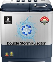 Samsung 7.5 kg 5 star,Air Turbo Drying Semi Automatic Top Load Washing Machine Blue, Grey