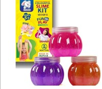Storio Fruit-Scented Multicolor DIY Magic Toy Slime Clay Gel Jelly Putty Set Kit for Kids Slime Toys for Boys and Girls (Set of 3, 50g Each) 