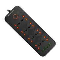 ZEBRONICS Newly Launched PS8360U Power Strip with 8 Universal Sockets, 2500W Max., 6 USB Ports