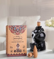 Blackflow Incense Cone (Pack of 30 Cones)(3 Assorted Fragrances), By Iris