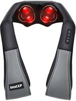 beatXP Deep Heal Shiatsu Massager with Infrared Heat Therapy | Full Body Massager with 4D Kneading Massage for Shoulder, Neck, Back, Muscle Pain Relief, 1 Year Warranty, Corded Electric