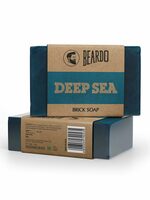 Beardo Deep Sea Brick Soap - 125G | With Energizing Oceanic fragrence| Brick Soap for Men|Natural ingredients like Aleo Vera| Deep Cleansing Handmade Soap
