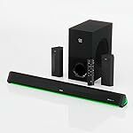 GOVO GOSURROUND 970 | 525W Soundbar, 5.1 Channel Home Theatre with Dolby Audio, 6.5" subwoofer, Opt, AUX, USB & Bluetooth, 5 Equalizer Modes, Stylish Remote & LED Display (Platinum Black)