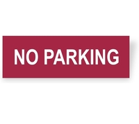 Amazon sample at Rs 1 : Color On No Parking Sign Board 30x10 CM (12x4 Inch) ( user specific) 